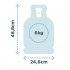OneQ Gasfles - 6kg / 9.5kg